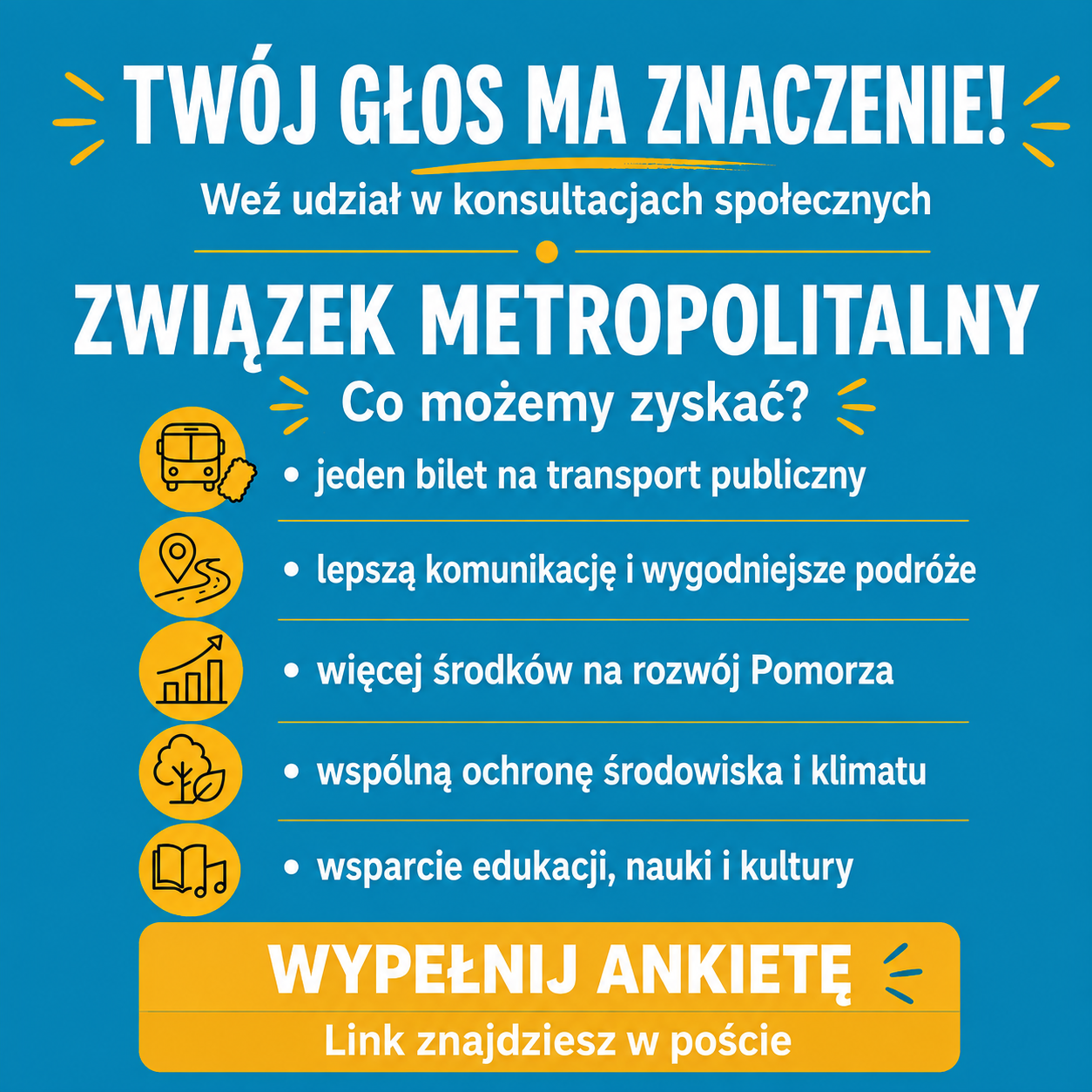 Ankieta konsultacyjna: związek metropolitalny   