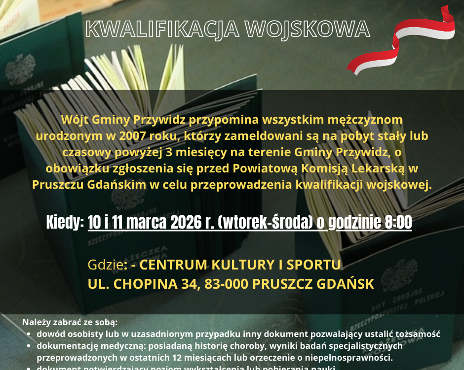 OBOWIĄZKOWA KWALIFIKACJA WOJSKOWA