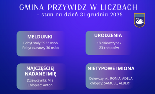 Gmina Przywidz w liczbach   – stan na dzień 31 grudnia 2025 r.