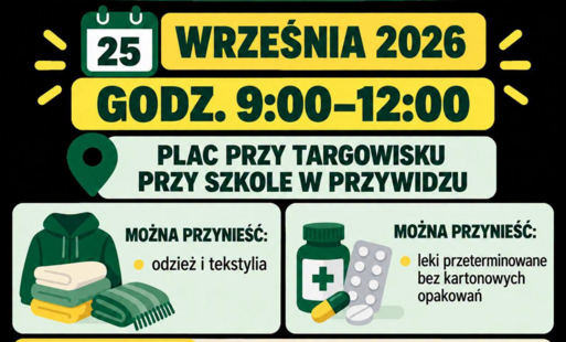 Mobilna zbiórka odzieży, tekstyliów i leków